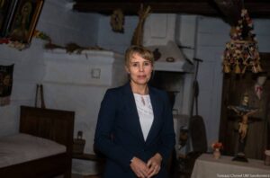 04.11.2020 Sandomierz. Na zdjęciu Iwona Łukawska - p.o. dyrektora Muzeum Okręgowego w Sandomierzu / UM Sandomierza