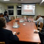 11.11.2020. Końskie. Spotkanie online z mieszkańcami Petersburga, Soczi i Władywostoku / Starostwo Powiatowe w Końskich