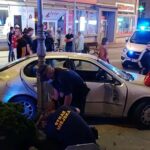 01.08.2020. Kielce. 01.08.2020. Kielce. Pijany kierowca pędził osobowym seatem wzdłuż ulicy Sienkiewicza / Michał Karoński/Facebook