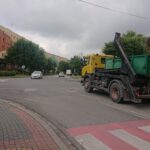 23.12.2020. Jędrzejów. Skrzyżowanie ulic: 11-go Listopada, Parkowej i Dmowskiego / Ewa Pociejowska-Gawęda / Radio Kielce