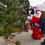 04.12.2020. Końskie. Oficjalne rozświetlenie choinki miejskiej / Magdalena Galas-Klusek / Radio Kielce