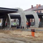 17.12.2020. Jędrzejów. Budowa Centrum Obsługi Pasażera / Ewa Pociejowska-Gawęda / Radio Kielce