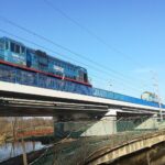 03.12.2020. 117-tonowe lokomotywy sprawdziły nowe mosty i wiadukty na jednym z torów Centralnej Magistrali Kolejowej między miejscowościami Pilichowice - Olszamowice / PKP Polskie Linie Kolejowe