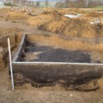 26.12.2020 Gołoszyce. Pozostałości studni ze średniowiecza / Anna Oleszek