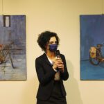 10.12.2020 Kielce. Wystawa prac Lucyny Gozdek „W przestrzeni II”.  Na zdjęciu Lucyna Gozdek / Jarosław Kubalski / Radio Kielce