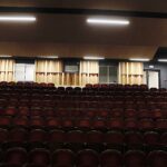 13.08.2020. Kielce. Budowa tymczasowej sceny Teatru im. Stefana Żeromskiego w WDK Kielce / Jarosław Kubalski / Radio Kielce