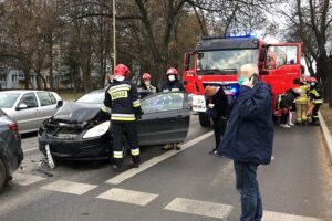 05.12.2020 Kielce. Wypadek na ulicy Jesionowej / Wiktor Taszłow / Radio Kielce