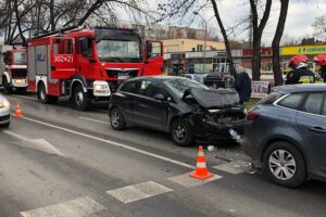 05.12.2020 Kielce. Wypadek na ulicy Jesionowej / Wiktor Taszłow / Radio Kielce