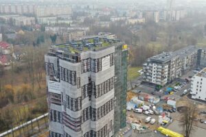 18.2020 Kielce. Wieżowiec Plaza Tower / Jarosław Kubalski / Radio Kielce