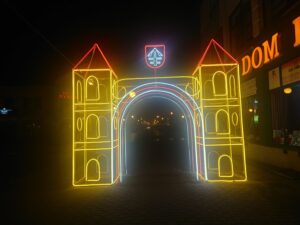 12.12.2020 Jędrzejów. Iluminacje świąteczne / Ewa Pociejowska-Gawęda / Radio Kielce