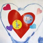 17.12.2020 Kielce. Dzieci z przedszkola nr 25 namalowały dla słowackich lekarzy rysunki. Przekazano je słowackiemu dyplomacie, byłemu Konsulowi Generalnemu Republiki Słowackiej w Krakowie / Jarosław Kubalski / Radio Kielce