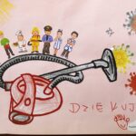 17.12.2020 Kielce. Dzieci z przedszkola nr 25 namalowały dla słowackich lekarzy rysunki. Przekazano je słowackiemu dyplomacie, byłemu Konsulowi Generalnemu Republiki Słowackiej w Krakowie / Jarosław Kubalski / Radio Kielce