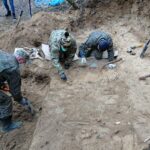 Męczennice. Prace wydobywcze wraku samolotu IŁ-2 / Emilia Sitarska / Radio Kielce