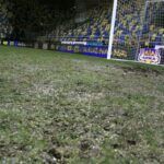 02.12.2020. Gdynia. Stan murawy uniemożliwił rozegranie meczu Arka - Korona / Krzysztof Bujnowicz / Radio Kielce