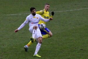 03.12.2020. Gdynia. 15. kolejka Fortuna 1 Ligi: Arka Gdynia - Korona Kielce / Krzysztof Bujnowicz / Radio Kielce