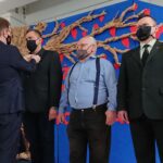 16.12.2020 Ostrowiec Świętokrzyski. Świąteczna zbiórka krwi i osocza. Odznaczenie honorowych krwiodawców / Emilia Sitarska / Radio Kielce