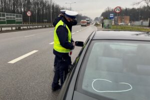 24.12.2020. Kielce. Kontrola drogowa na ulicy Ściegiennego / Monika Miller / Radio Kielce