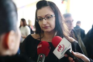 Kielce. 17.12.2019. Rozstrzygnięcie 17. edycji konkursu "Pomóż Dzieciom Bezpiecznie Spędzić Wakacje". Na zdjęciu: Aleksandra Stachniak - dyrektor Centrum Kultury w Łubnicach / Wiktor Taszłow / Radio Kielce