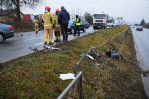 30.12.2020 Kielce. Wypadek na ul. Krakowskiej / Wiktor Taszłow / Radio Kielce