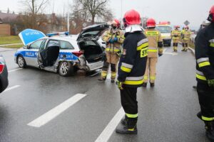 30.12.2020 Kielce. Wypadek na ul. Krakowskiej / Wiktor Taszłow / Radio Kielce