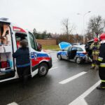 30.12.2020 Kielce. Wypadek na ul. Krakowskiej / Wiktor Taszłow / Radio Kielce