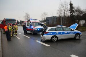 30.12.2020 Kielce. Wypadek na ul. Krakowskiej / Wiktor Taszłow / Radio Kielce