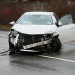 30.12.2020 Kielce. Wypadek na ul. Krakowskiej / Wiktor Taszłow / Radio Kielce