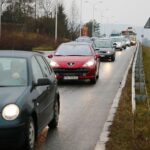 30.12.2020 Kielce. Wypadek na ul. Krakowskiej / Wiktor Taszłow / Radio Kielce