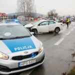 30.12.2020 Kielce. Wypadek na ul. Krakowskiej / Wiktor Taszłow / Radio Kielce