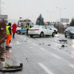 30.12.2020 Kielce. Wypadek na ul. Krakowskiej / Wiktor Taszłow / Radio Kielce