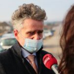 03.12.2020. Podwole. Otwarcie drogi. Na zdjęciu: Krzysztof Słoń - senator PiS / Wiktor Taszłow / Radio Kielce