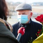 03.12.2020. Podwole. Otwarcie drogi. Na zdjęciu: Marian Buras - burmistrz Morawicy / Wiktor Taszłow / Radio Kielce