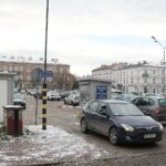 03.12.2020. Kielce. Parking na Placu Wolności / Wiktor Taszłow / Radio Kielce