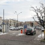 03.12.2020. Kielce. Parking na Placu Wolności / Wiktor Taszłow / Radio Kielce