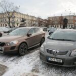 03.12.2020. Kielce. Parking na Placu Wolności / Wiktor Taszłow / Radio Kielce