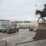 03.12.2020. Kielce. Parking na Placu Wolności / Wiktor Taszłow / Radio Kielce