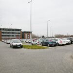 08.12.2020. Kielce. Parking przed Starostwem Powiatowym / Wiktor Taszłow / Radio Kielce