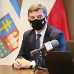 08.12.2020. Kielce. Konferencja w Świętokrzyskim Urzędzie Wojewódzkim. Na zdjęciu: Andrzej Pruś - przewodniczący Sejmiku Województwa Świętokrzyskiego / Wiktor Taszłow / Radio Kielce