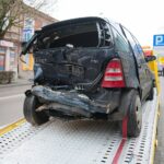 11.12.2020. Kielce. Kraksa na ul. Kościuszki / Wiktor Taszłow / Radio Kielce