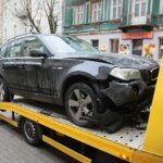 11.12.2020. Kielce. Kraksa na ul. Kościuszki / Wiktor Taszłow / Radio Kielce