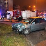 12.12.2020. Kielce. Wypadek na skrzyżowaniu ulic Jesionowej z Klonową / Wiktor Taszłow / Radio Kielce