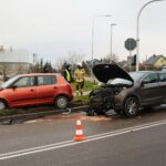 12.12.2020. Bilcza. Zderzenie dwóch samochodów osobowych / Wiktor Taszłow / Radio Kielce