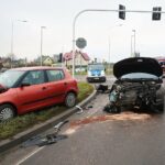 12.12.2020. Bilcza. Zderzenie dwóch samochodów osobowych / Wiktor Taszłow / Radio Kielce