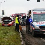 12.12.2020. Bilcza. Zderzenie dwóch samochodów osobowych / Wiktor Taszłow / Radio Kielce