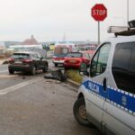 12.12.2020. Bilcza. Zderzenie dwóch samochodów osobowych / Wiktor Taszłow / Radio Kielce