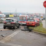 12.12.2020. Bilcza. Zderzenie dwóch samochodów osobowych / Wiktor Taszłow / Radio Kielce