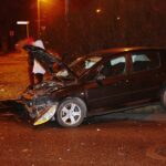 12.12.2020. Kielce. Wypadek na skrzyżowaniu ulic Jesionowej z Klonową / Wiktor Taszłow / Radio Kielce