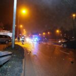 12.12.2020. Kielce. Wypadek na skrzyżowaniu ulic Jesionowej z Klonową / Wiktor Taszłow / Radio Kielce