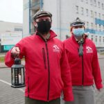 16.12.2020. Kielce. Betlejemskie światło zabłysło w szpitalu na Czarnowie / Wiktor Taszłow / Radio Kielce