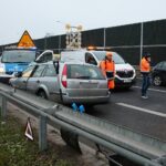 16.12.2020. Kielce. Wypadek na trasie S74 / Wiktor Taszłow / Radio Kielce